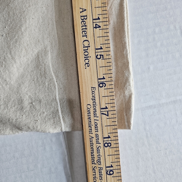 Duluth Trading Co Light Tan Canvas Drawstring Dust Bag Approx 17.5" x 21" Large - Picture 8 of 12